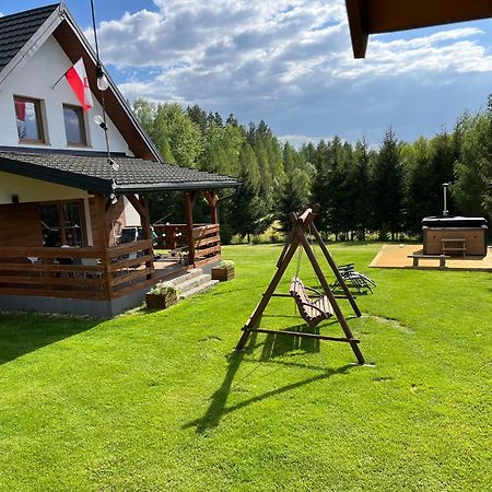 Domek Z Kominkiem Nad Jeziorem Z Jacuzzi Ogrodowym Sumowo  Eksteriør bilde